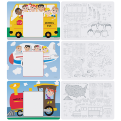 8.5 in x 12 in Kids Menu Multipack Placemats 1000 ct.