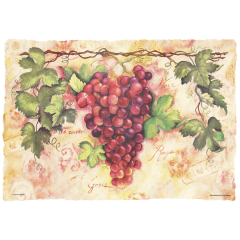 10 in x 14 in Burnt Edge Tuscany Paper Placemats 1000 ct.