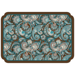 10 in x 14 in Die Cut Edge Paisley Paper Placemats 1000 ct.