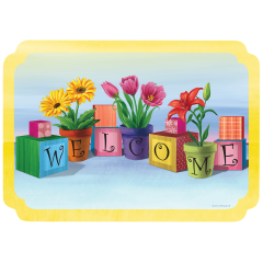 10 in x 14 in Welcome All Paper Placemats 1000 ct.