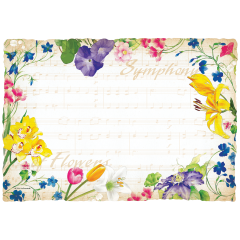 10 in x 14 in Symphony Flowers Paper Placemats 1000 ct.