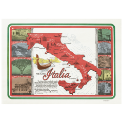 10 in x 14 in Historic Italia Paper Placemats 1000 ct.