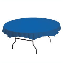 82 in Solid Color Plastic Octy-Round Tablecloths 12 ct.