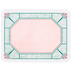 13 in x 17 in Scalloped Cobblestone Paper Traymats 1000 ct.