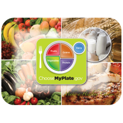 14 in x 19 in Nutrition & Health Printed Traymats 1000 ct.