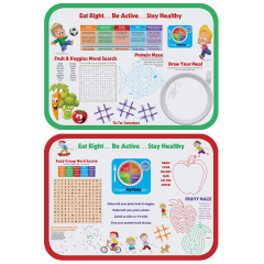 13.75 in x 18.75 in Kids Activity Paper Traymats 500 ct.