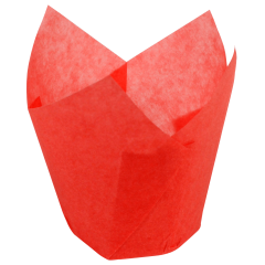 3.5 in Small Red Paper Tulip Cups 2500 ct.