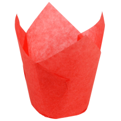 4 in Large Red Paper Tulip Cups 2500 ct.