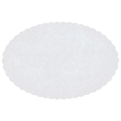 7 in x 9.5 in Scalloped White Oval Wastebasket Liners 2000 ct.