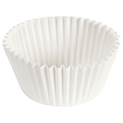 White Fluted Bake Cup