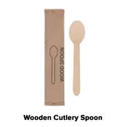 6 in Earth Wise Wrapped Wood Spoons 1000 ct.