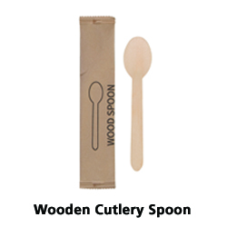 6 in Earth Wise Wrapped Wood Spoons 1000 ct.